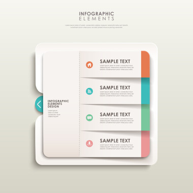 抽象橫幅信息圖形