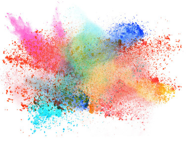 推出七彩粉白色图片