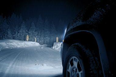 危险冬季道路图片