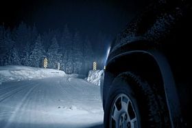 危险冬季道路图片