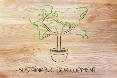 绿色经济： contintents 作为叶树的象