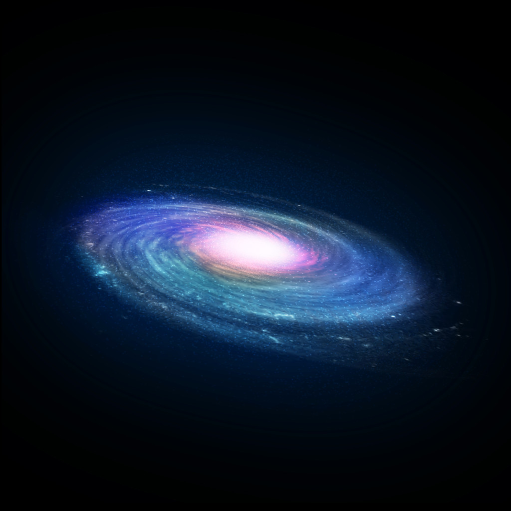一个螺旋星系的插图