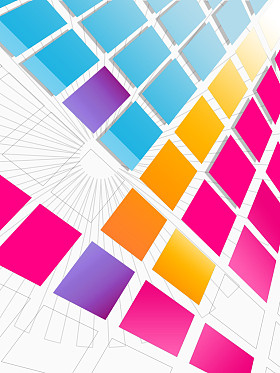 未来派的平铺的背景图片