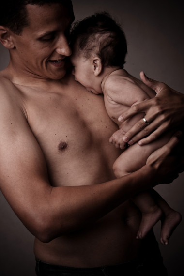 孩子和父親圖片