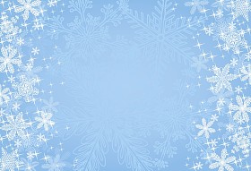 蓝色圣诞雪花背景图片