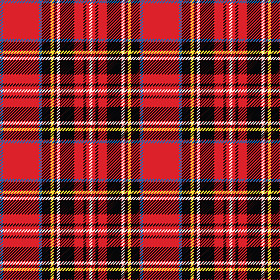 红色，黑色，蓝光?、 黄色和白色的格子无缝矢量模式