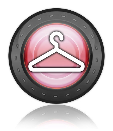 圖標、 按鈕、 象形圖衣架
