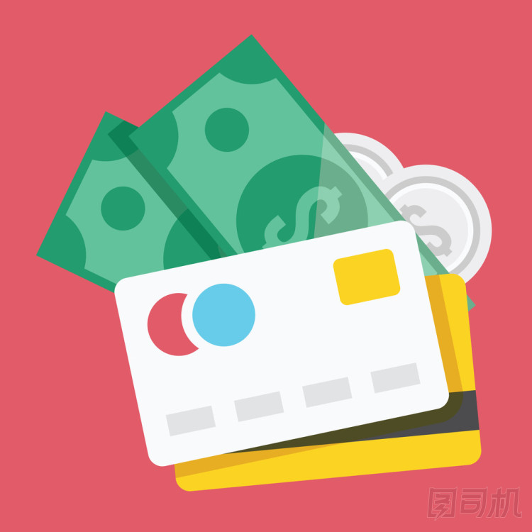 矢量信用卡和錢圖標照片