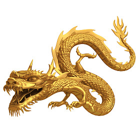 中国金龙姿势