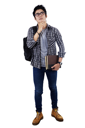 男学生的思维理念图片