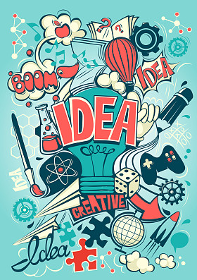 想法或灵感的概念性展示