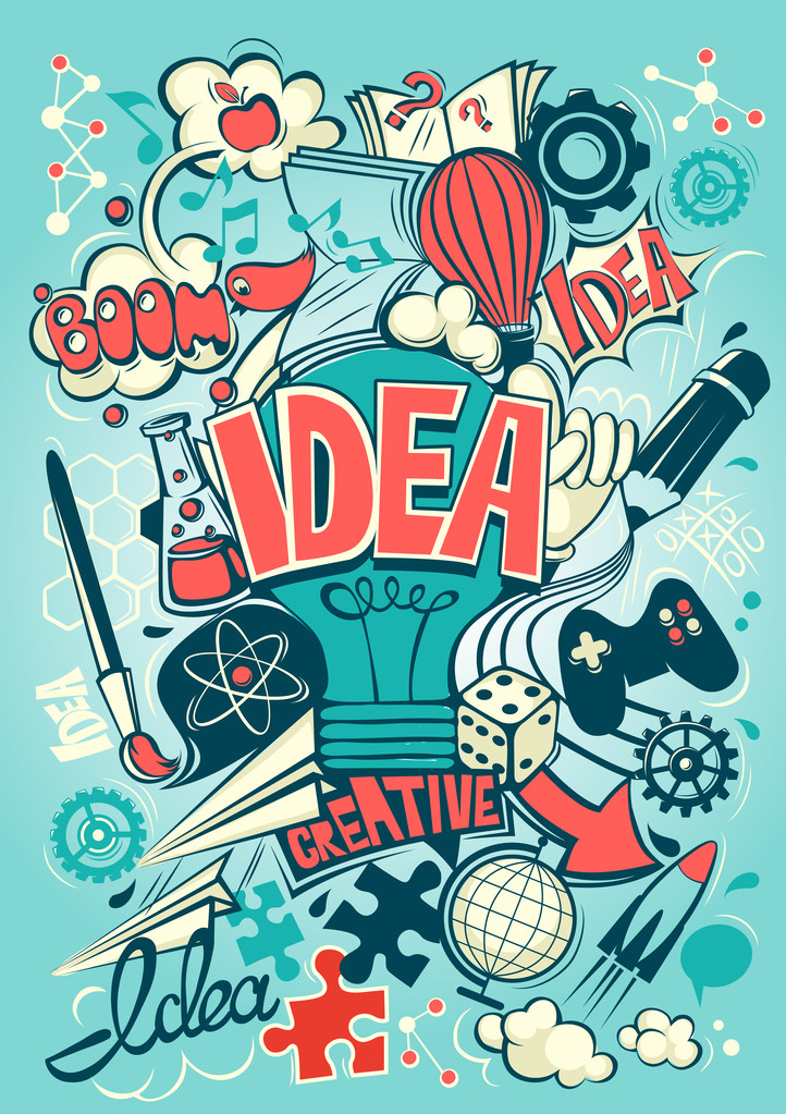 想法或灵感的概念性展示 想法或灵感的概念性展示