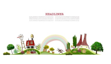 有机农场的插图图片