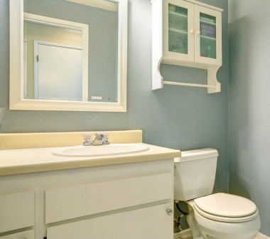 舊的時(shí)尚衛(wèi)浴家具.圖片