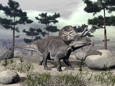 zuniceratops 恐龍-3d 渲染