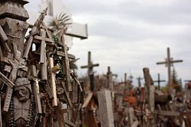 十字架的小山照片