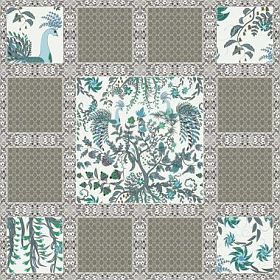 拼凑而成的无缝蕾丝花纹