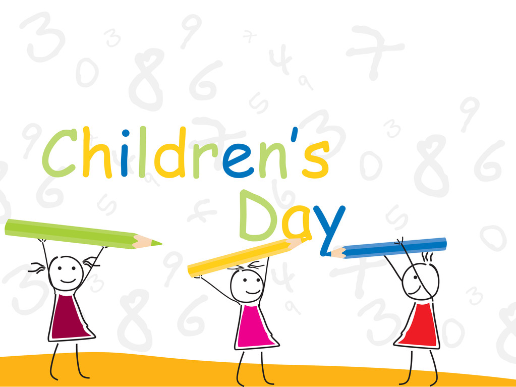 儿童一天的背景图片 儿童一天的背景图片