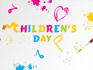 兒童一天的背景