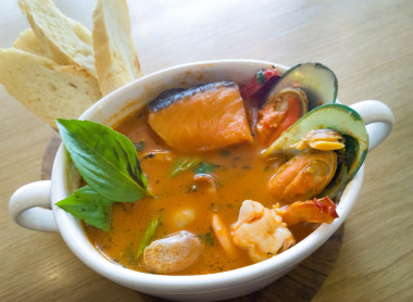 美味的地中海海鮮湯