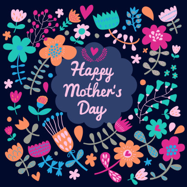 在向量中的明亮花卉背景