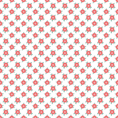 不同花卉矢量無(wú)縫模式 （平鋪)