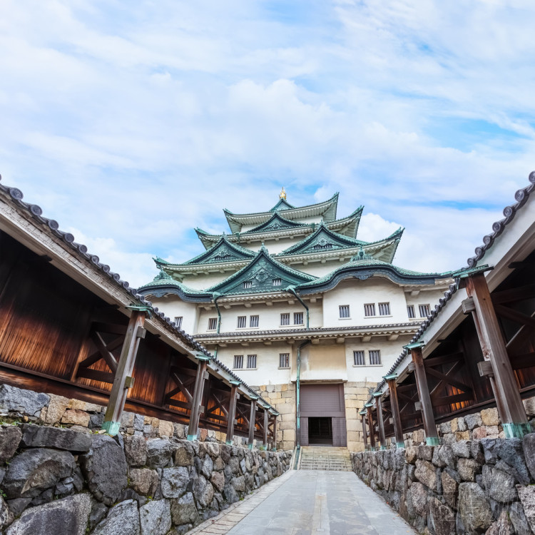 在日本的名古屋城堡照片