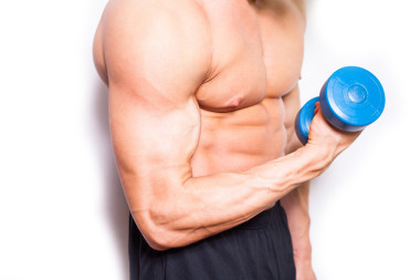 啞鈴的男人圖片