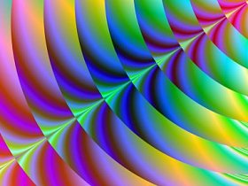 五颜六色的分形装饰功能神奇的光芒华丽的 h