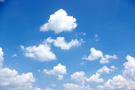 蓝蓝的天空照片