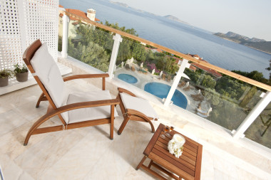 酒店房間的海景