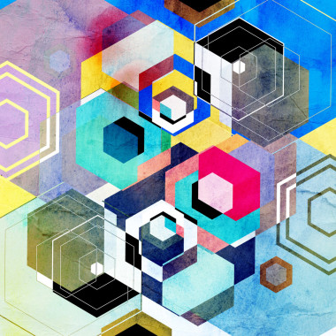 明亮的抽象幾何背景