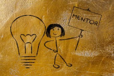 女孩与思想和知识： 导师图片