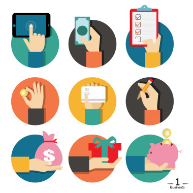 業(yè)務(wù)手圖標(biāo)集圖片