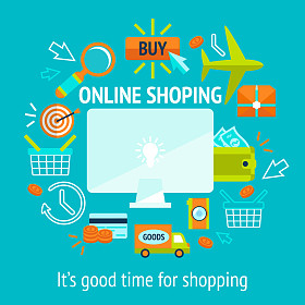 网上购物概念照片