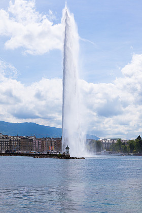 Water fountain in Geneva, Switzerland