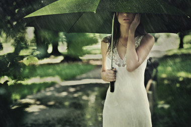 夏日的雨图片