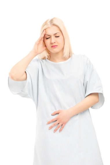 年轻的雌性病人的痛苦