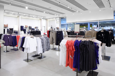 品牌新的内饰的布料店图片