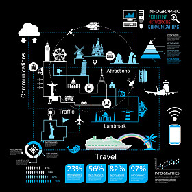 在世界旅行，图标矢量图片