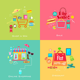 在线购物销售概念