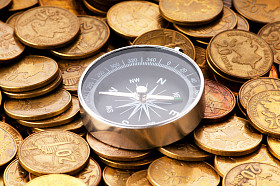 金融概念-在市场困难时期航