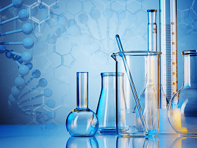 实验室玻璃器皿照片