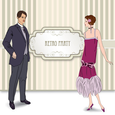 在 20 世紀(jì) 30 年代 fashionstyle 復(fù)古剪輯藝術(shù)女孩