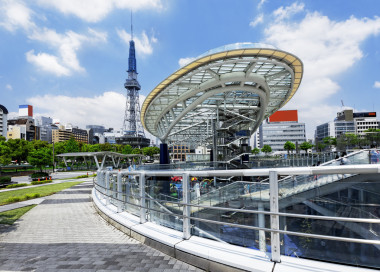 城市天際線與名古屋塔.圖片