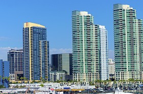 市中心的圣地亚哥，加利福尼亚州