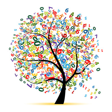 您设计的的数字树图片