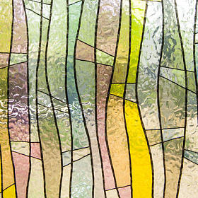 彩色玻璃彩绘玻璃窗口