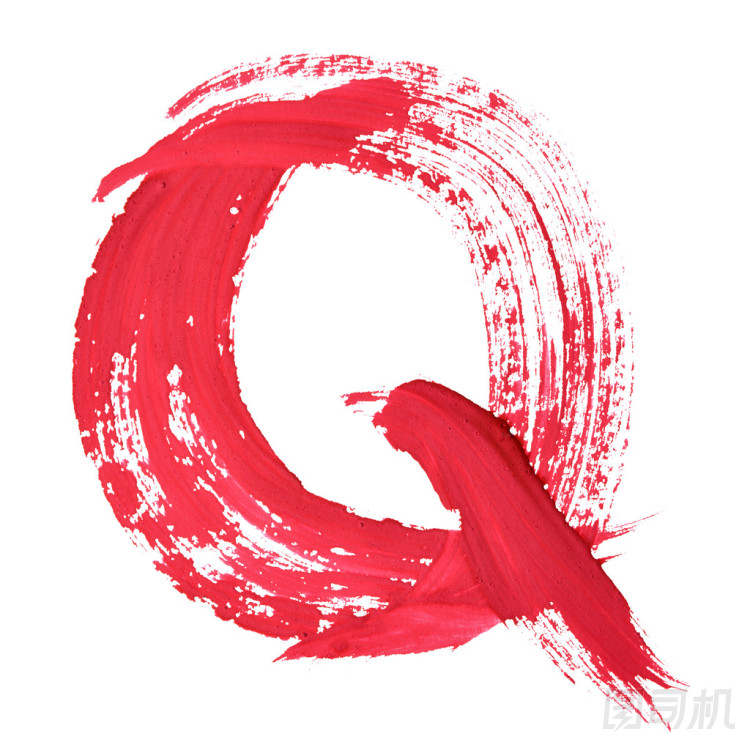 紅色的手寫的字母圖片