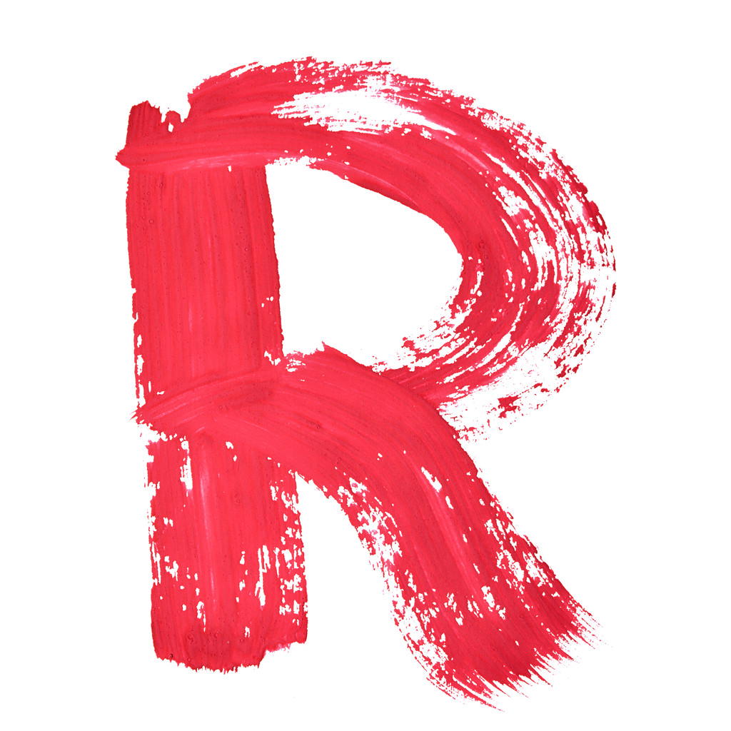 红色的手写的字母图片 红色的手写的字母图片